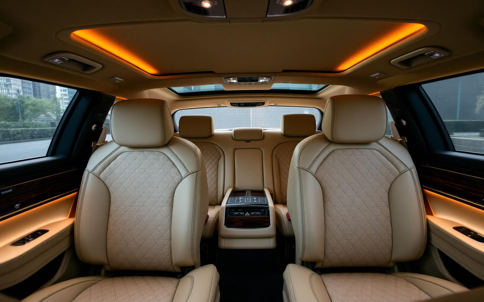 Comfortable Mercedes cabin for long private tours